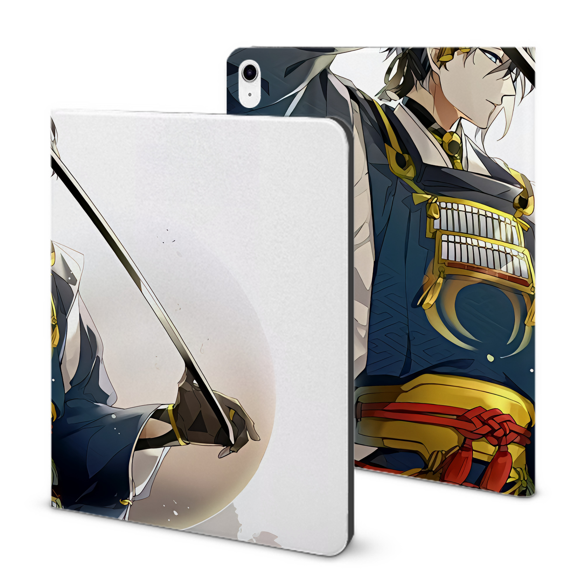 （画像用） 刀剣乱舞 Touken Ranbu IPad ケース ブック型 PUレザー TPU 耐衝撃 軽量 薄型 ペン収納なし 全面保護 IPad 各モデル対応
